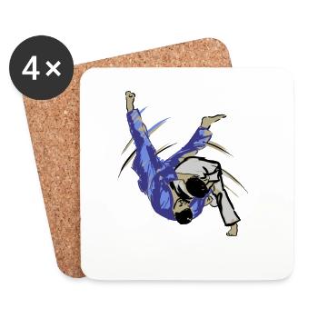 Judo - Coasters (set of 4) - white - Front