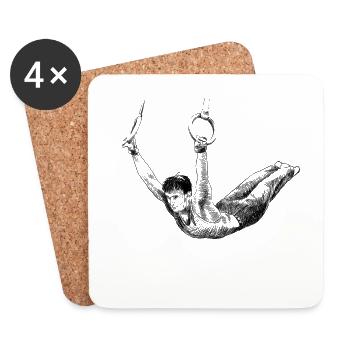 Gymnastics - Coasters (set of 4) - white - Front