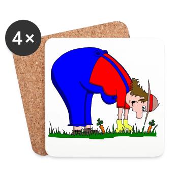 garden - Coasters (set of 4) - white - Front