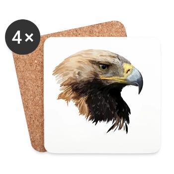 Eagle - Coasters (set of 4) - white - Front