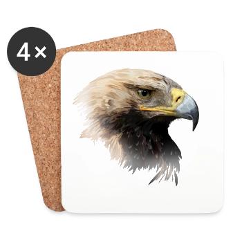 aigle - Dessous de verre (lot de 4) - blanc - Devant