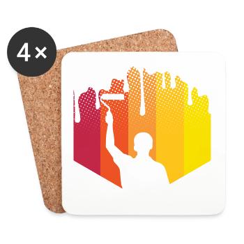 Painter - Coasters (set of 4) - white - Front
