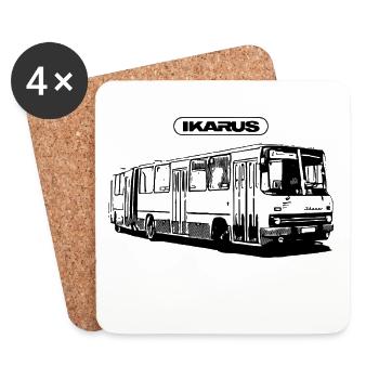 IKARUS 280 - Dessous de verre (lot de 4) - blanc - Devant