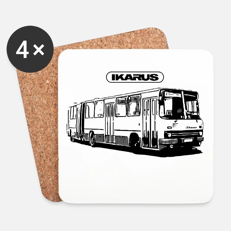 IKARUS 280 - Untersetzer (4er-Set) - Weiß