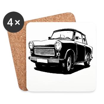 Satellite - Dessous de verre (lot de 4) - blanc - Devant