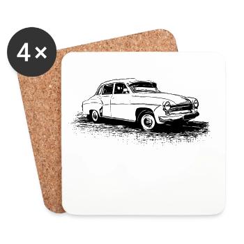 P-312-0 Wartburg - Coasters (set of 4) - white - Front