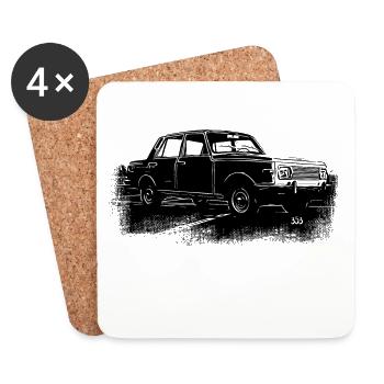 Wartburg P 353 - Untersetzer (4er-Set) - Weiß - Vorne