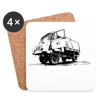 Robur LO 2002 A - Coasters (set of 4) - white - Front