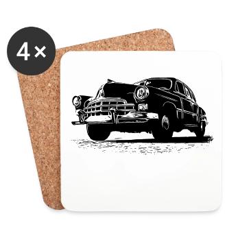 GAZ 12 ZIM - Coasters (set of 4) - white - Front