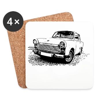  P 601 S - Dessous de verre (lot de 4) - blanc - Devant