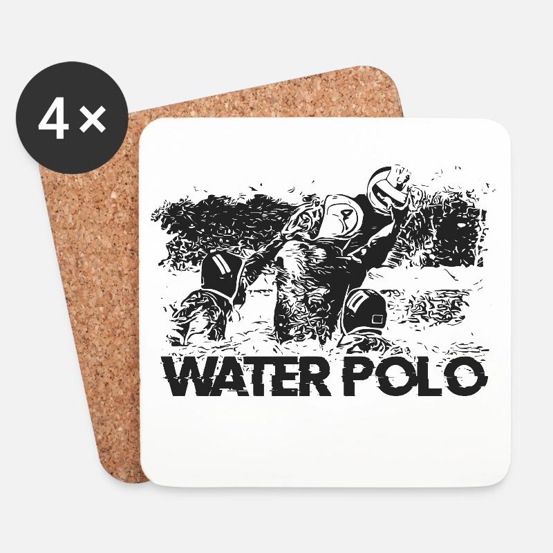 WATERPOLO - Untersetzer (4er-Set) - Weiß