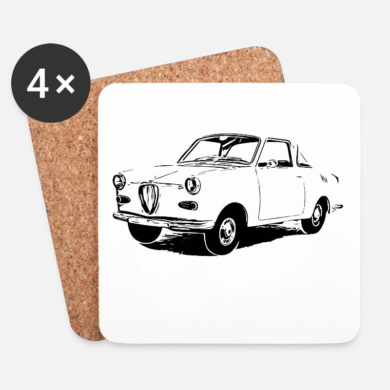 Goggomobil - Goggo - Dingolfing - Untersetzer (4er-Set) - Weiß