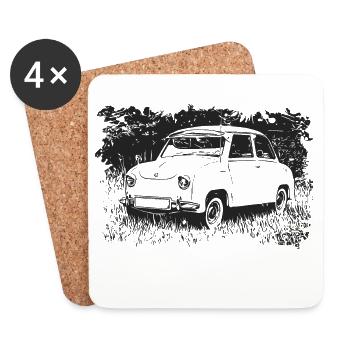 Goggomobil - Coasters (set of 4) - white - Front