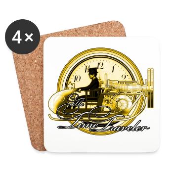 The time traveler - Coasters (set of 4) - white - Front
