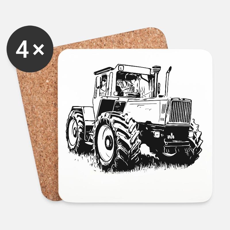 MB trac 1600 turbo | Traktor - Untersetzer (4er-Set) - Weiß