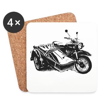 Simson Schwalbe Duo - Coasters (set of 4) - white - Front