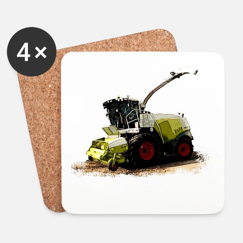 Claas Jaguar 930 Mähdrescher - Untersetzer (4er-Set) - Weiß