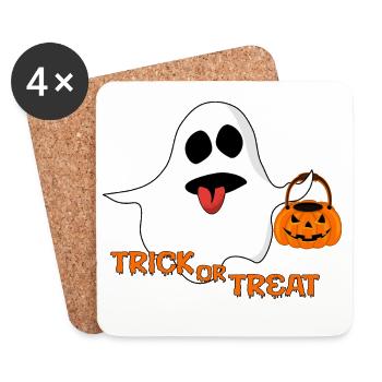 Spirit Trick or Treat - Coasters (set of 4) - white - Front