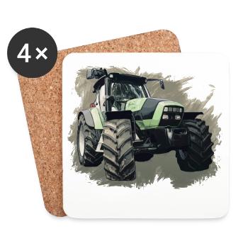 Agrotron K 110 - Untersetzer (4er-Set) - Weiß - Vorne