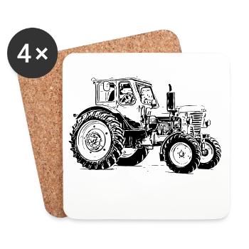 Belarus MTS 50 - Coasters (set of 4) - white - Front