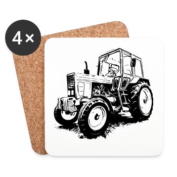 Belarus MTS 550 - Coasters (set of 4) - white - Front