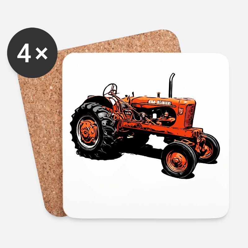 Traktor WD45 - Untersetzer (4er-Set) - Weiß