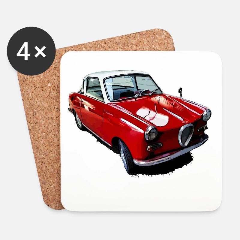Goggomobil TS 250 - Untersetzer (4er-Set) - Weiß