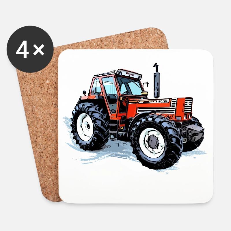 Traktor Turbo DT 160 90 - Untersetzer (4er-Set) - Weiß