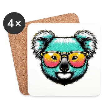 Koala - Coasters (set of 4) - white - Front