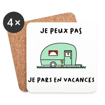 HOLIDAY. HAPPY HOLIDAYS. MISTRESS. MASTER. TEACHER - Coasters (set of 4) - white - Front