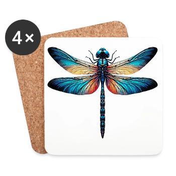 Dragonfly - Coasters (set of 4) - white - Front