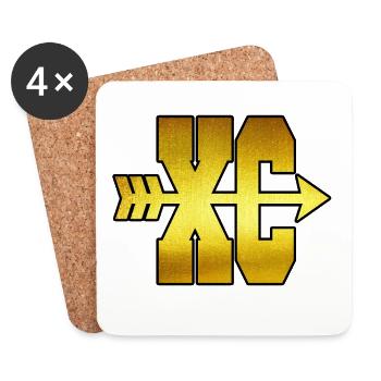 XC CROSS COUNTRY - Coasters (set of 4) - white - Front