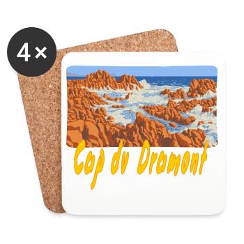 Cap du Dramont - Untersetzer (4er-Set) - Weiß - Vorne