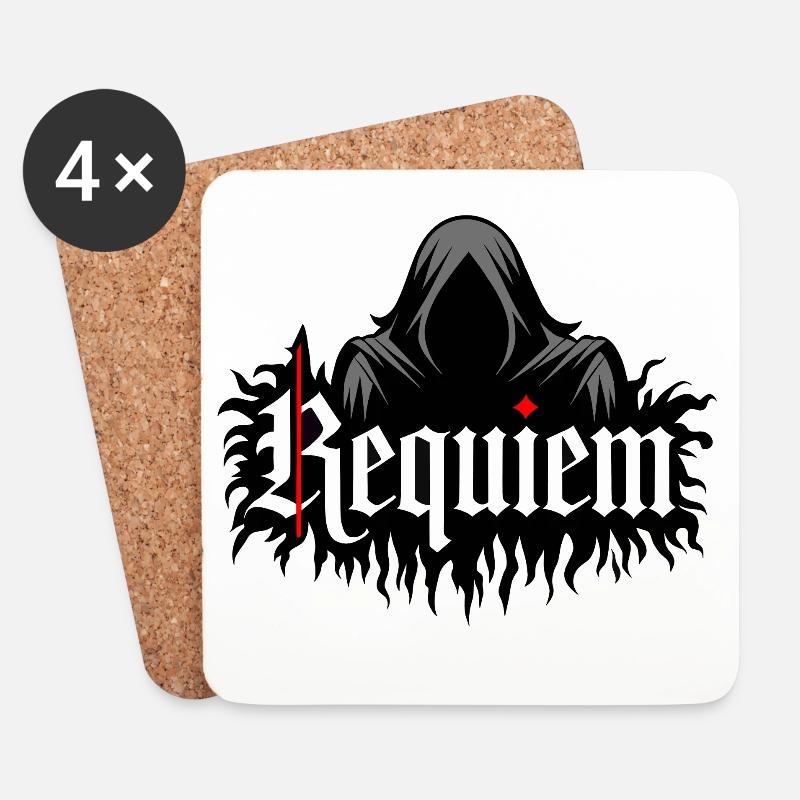 Requiem - Untersetzer (4er-Set) - Weiß