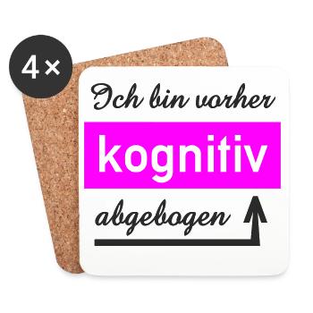 Cognitive Thinker Personalized Design - Coasters (set of 4) - white - Front