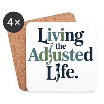 Chiropractor Straighten Up No Really Professional  - Coasters (set of 4) - white - Front