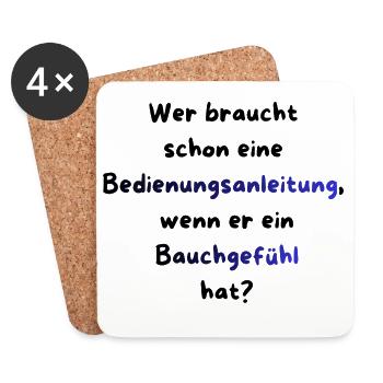 Instandhaltung T-Shirt Lustiges Geschenk Handwerk! - Untersetzer (4er-Set) - Weiß - Vorne