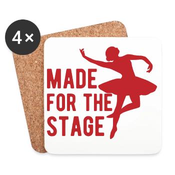 Théâtre musical conçu pour la scénique - Dessous de verre (lot de 4) - blanc - Devant