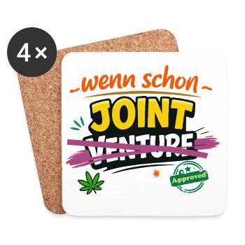Joint pur - ohne Venture - Untersetzer (4er-Set) - Weiß - Vorne