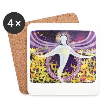 Stargate of the Angels - Sonja Ariel von Staden - Coasters (set of 4) - white - Front