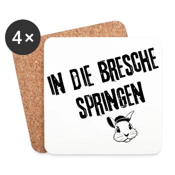 Breschenfüller Designs | Redewendung - Untersetzer (4er-Set) - Weiß - Vorne
