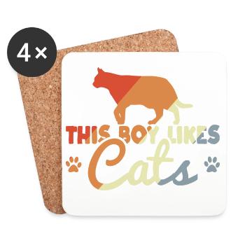 Kitten - Coasters (set of 4) - white - Front