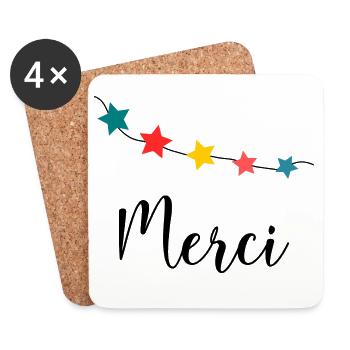 THANK YOU. MISTRESS. MASTER. THANK YOU MISTRESS - Coasters (set of 4) - white - Front