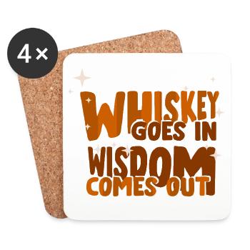 Whiskey Saying Whiskey Drinker Whiskey Lovers - Coasters (set of 4) - white - Front