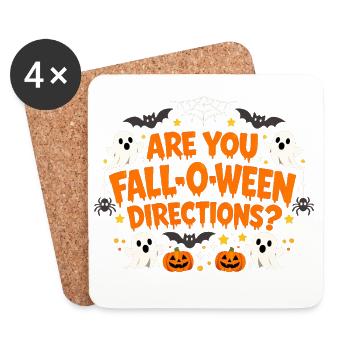 Êtes-vous enseignant en cours d’automne O-Ween ? Sanctuaire - Dessous de verre (lot de 4) - blanc - Devant