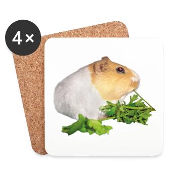 Guinea Pig Rossi 1 - Coasters (set of 4) - white - Front