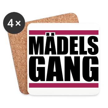 Mädels Gang - Untersetzer (4er-Set) - Weiß - Vorne