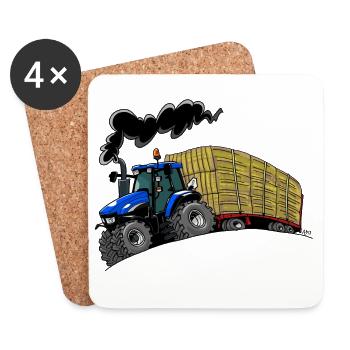 Panier BlueTractor TM120 - Dessous de verre (lot de 4) - blanc - Devant
