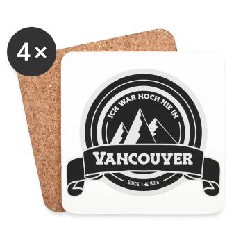 Ich war noch nie... in Vancouver - Untersetzer (4er-Set) - Weiß - Vorne