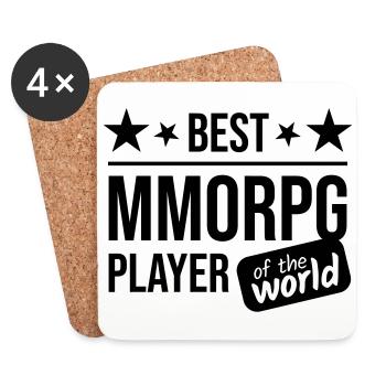 MMORPG Player Gifts - Untersetzer (4er-Set) - Weiß - Vorne